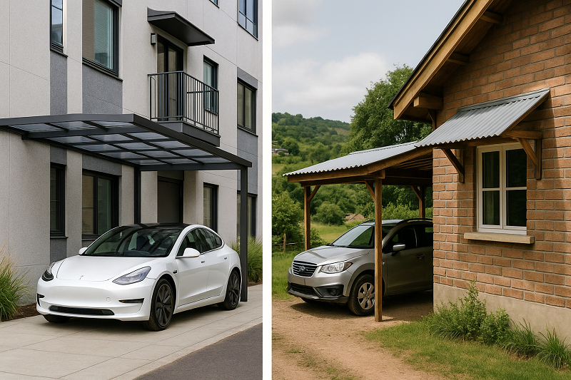 Car Sheds, Balcony Sheds and Window Sheds Differ