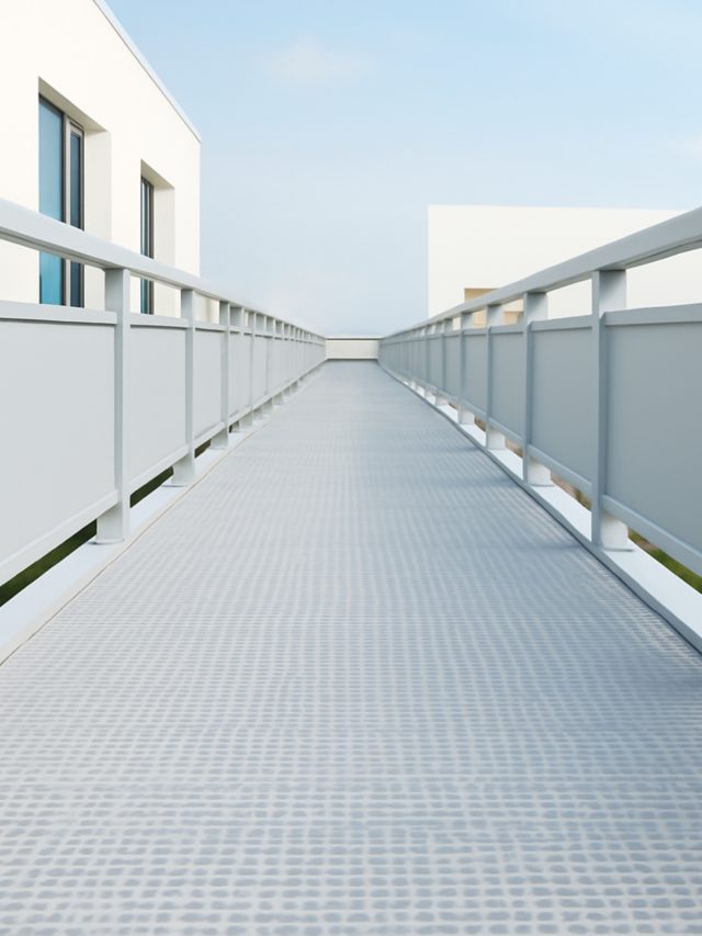 Steel walk way