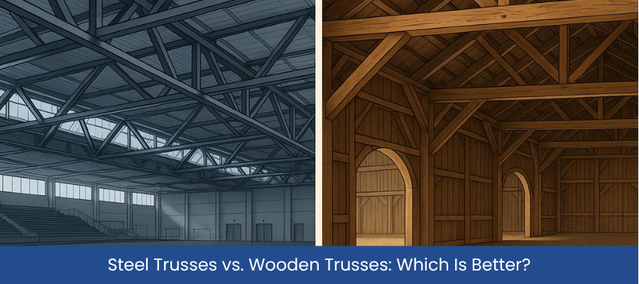 Steel Trusses vs. Wooden Trusses: Which Is Better for Large Structures?