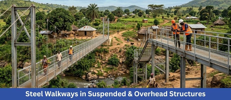 Steel Walkways in Suspended & Overhead Structures
