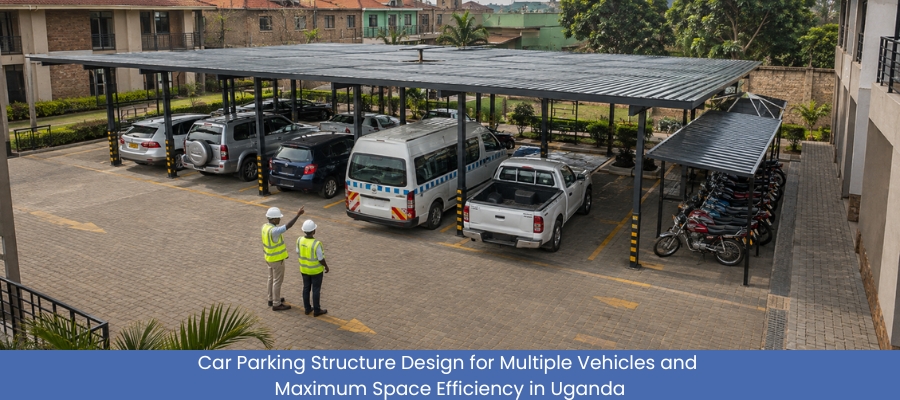 Car Parking Structure Design for Multiple Vehicles and Maximum Space Efficiency in Uganda