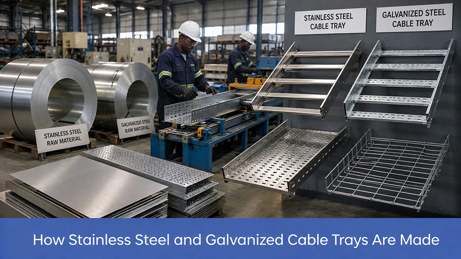 How Stainless Steel and Galvanized Cable Trays Are Made