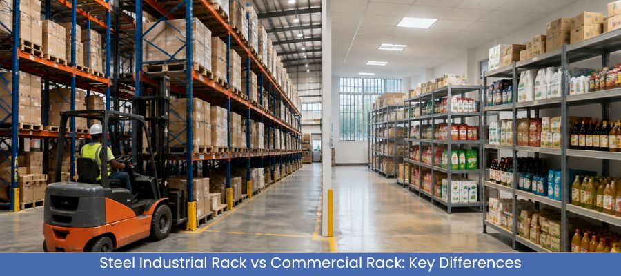 Steel Industrial Rack vs Commercial Rack Key Differences